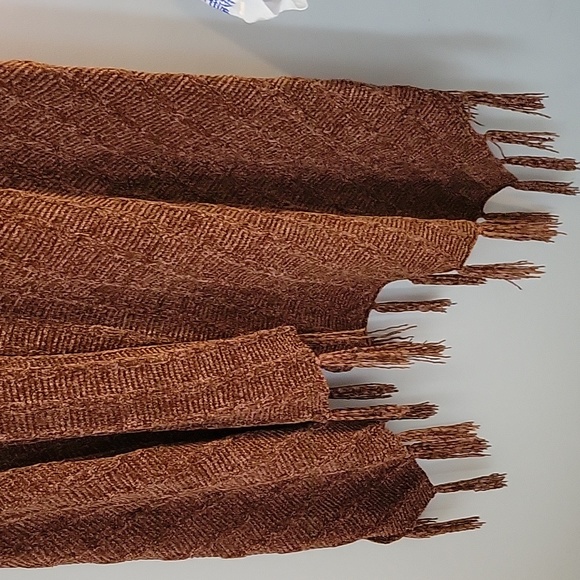 LU LAROE BROWN PONCHO / SHAWL - Picture 2 of 3